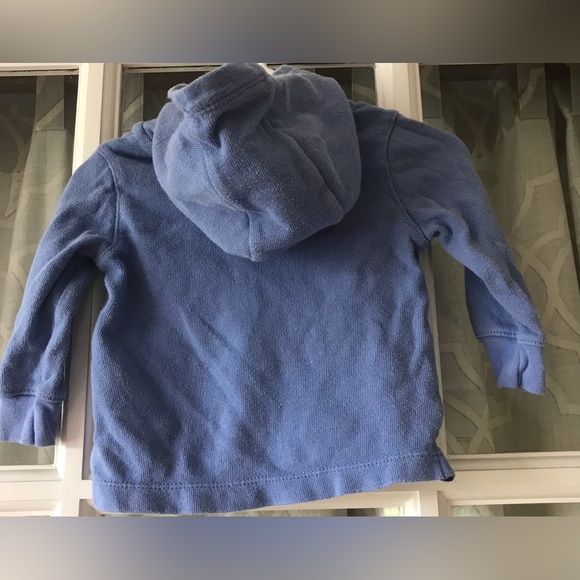 2-pack Carter’s gray cotton onesie and lightweight blue and navy hoodie shirt - Picture 6 of 10